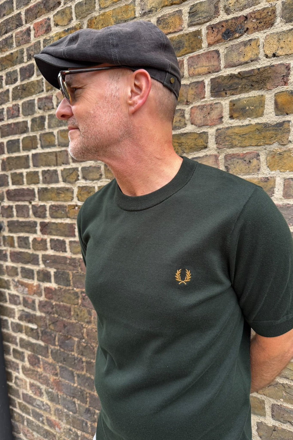 K2322 Night Green Staple - Knitted T-shirt