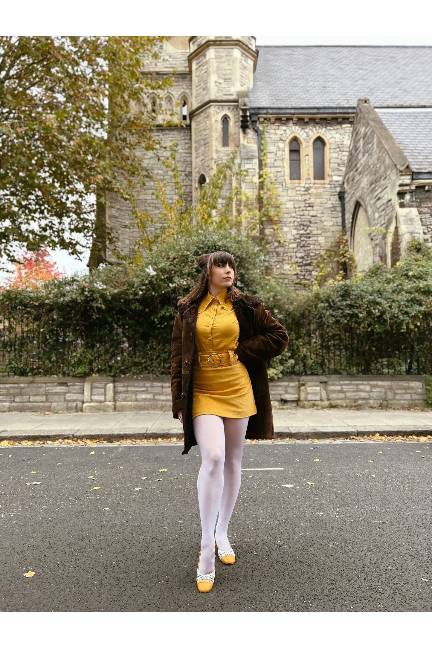 Exclusive 'Cher' Corduroy Mustard - Skirt