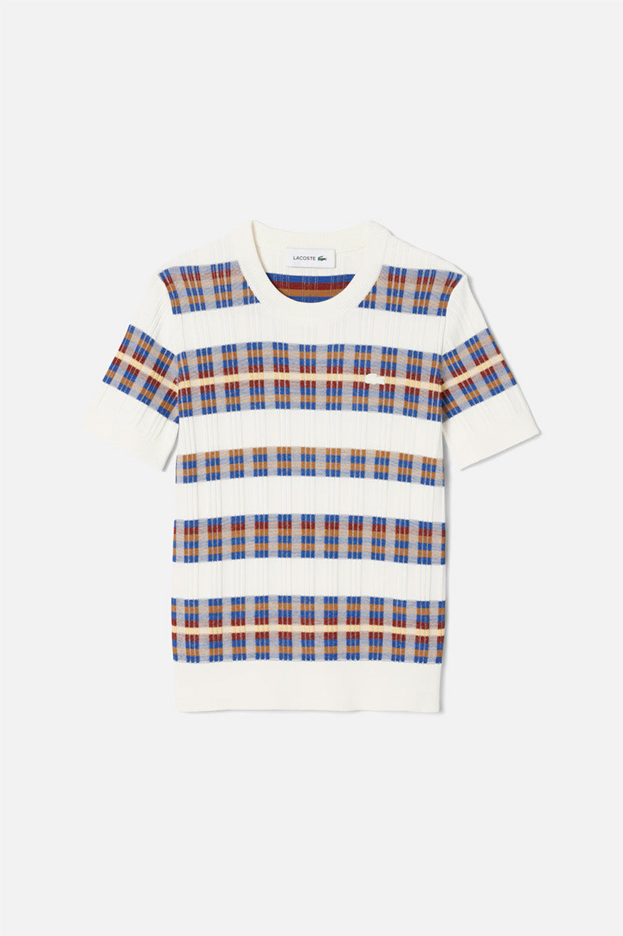 Short Sleeved Rib Knit 6QI - Sweater