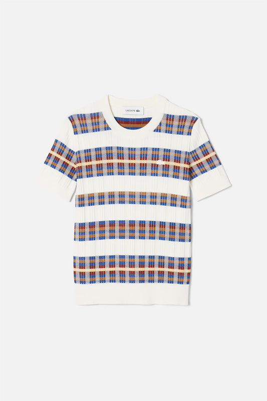 Short Sleeved Rib Knit 6QI - Sweater