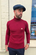Leonardo Claret Roll Neck - Knit
