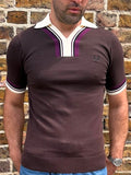 K3313 Knitted T-shirt - Rich Brown