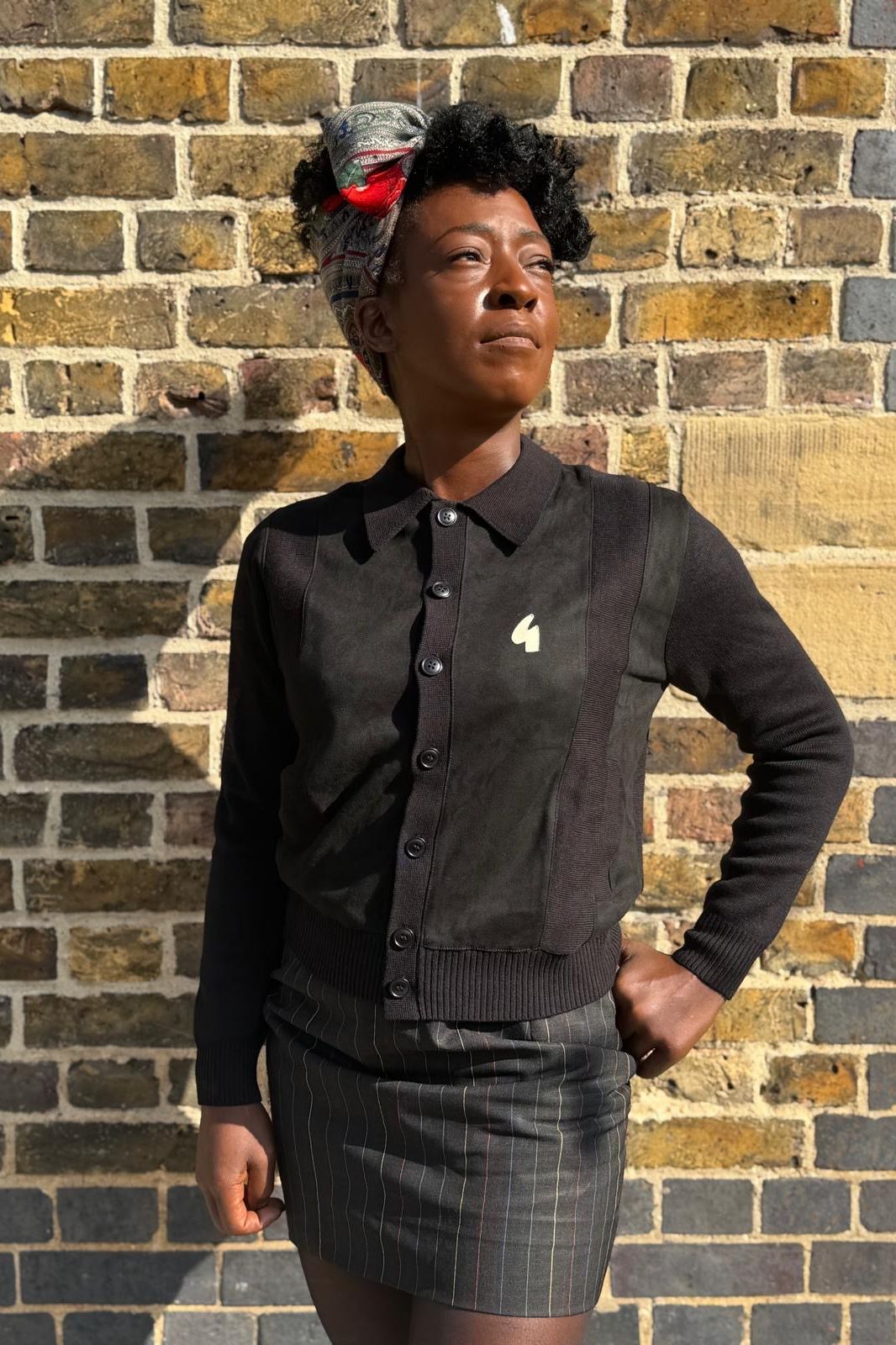 Exclusive Rita Black Button Through - Cardi