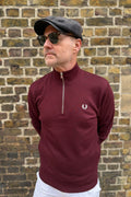 M3574 Half Zip Oxblood / Ecru - Sweatshirt
