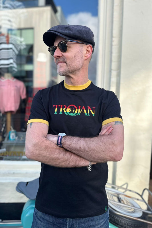 Logo Rasta Ringer - T-Shirt