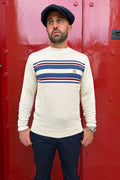 Liam Stripe Cream - Knit