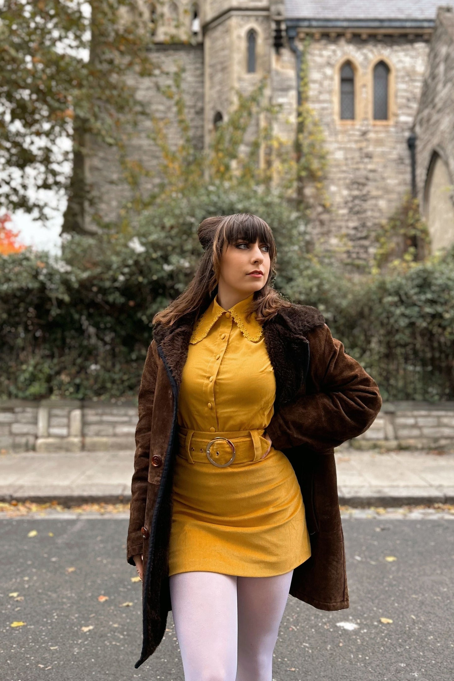 Exclusive 'Cher' Corduroy Mustard - Skirt