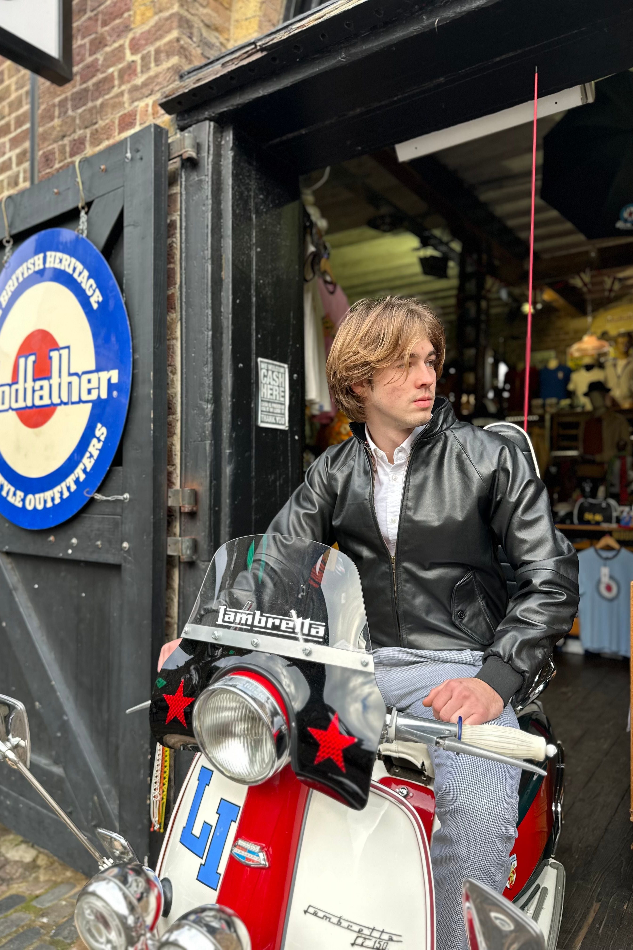 Men’s Leather Classic Black - Harrington Jacket