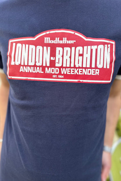 Mod Weekender Navy Ringer - T-Shirt
