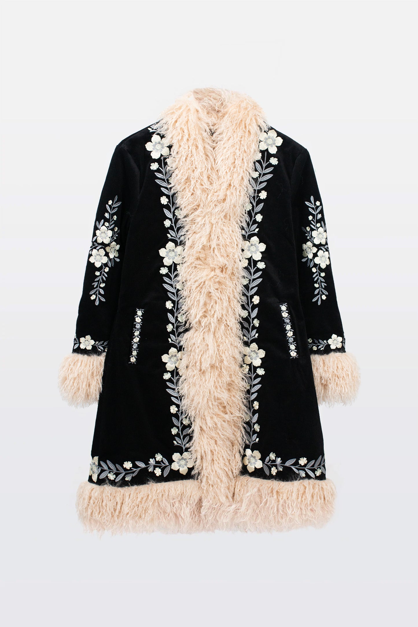 Penny Lane Fur Collar Midnight - Coat