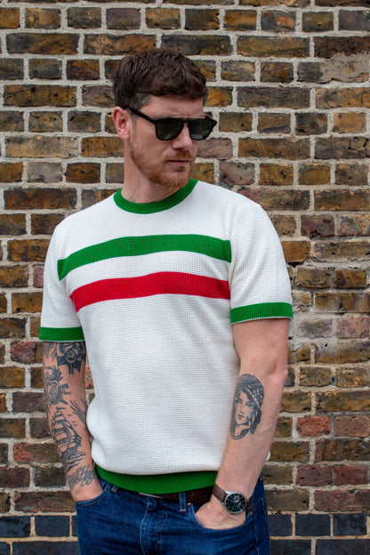 Goldhawk Schillaci Off-White / Green - Knit
