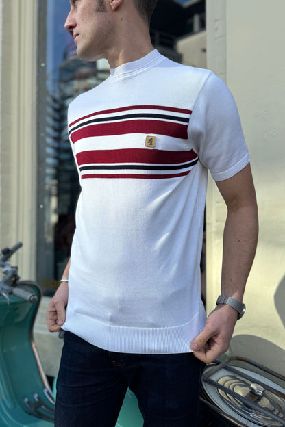 Liam White S/S - Crew Neck Knit