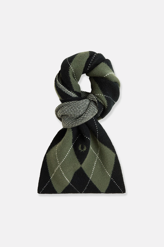 C1133 Brushed Argyle Black - Scarf
