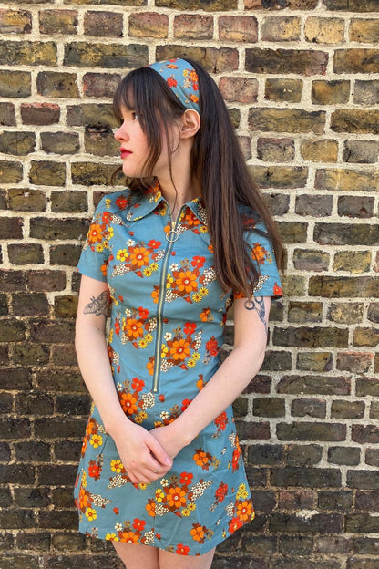 Floral Country Blooms Sky - Dress