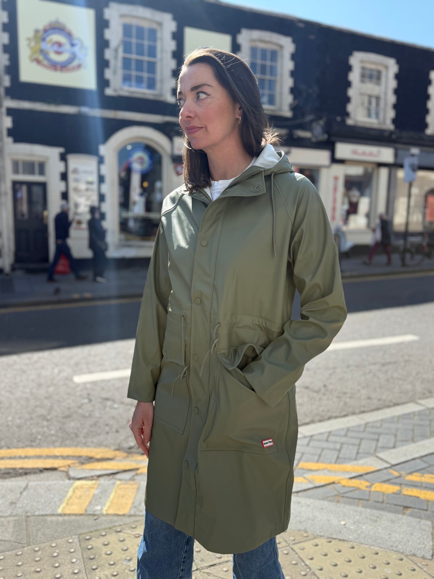 Janna PU Deep Lichen - Rain Parka