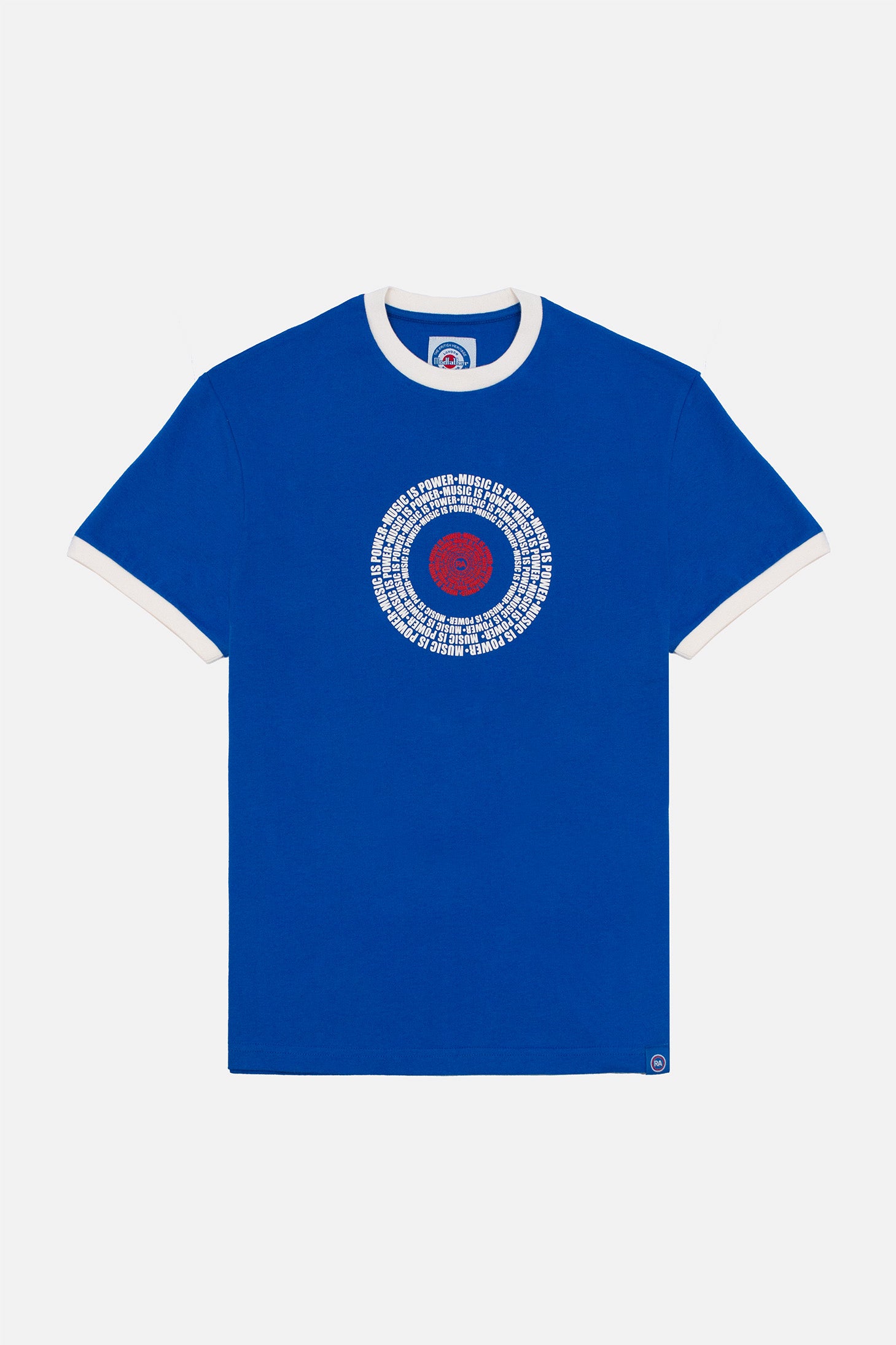 Music is Power Target Cobalt - T-Shirt