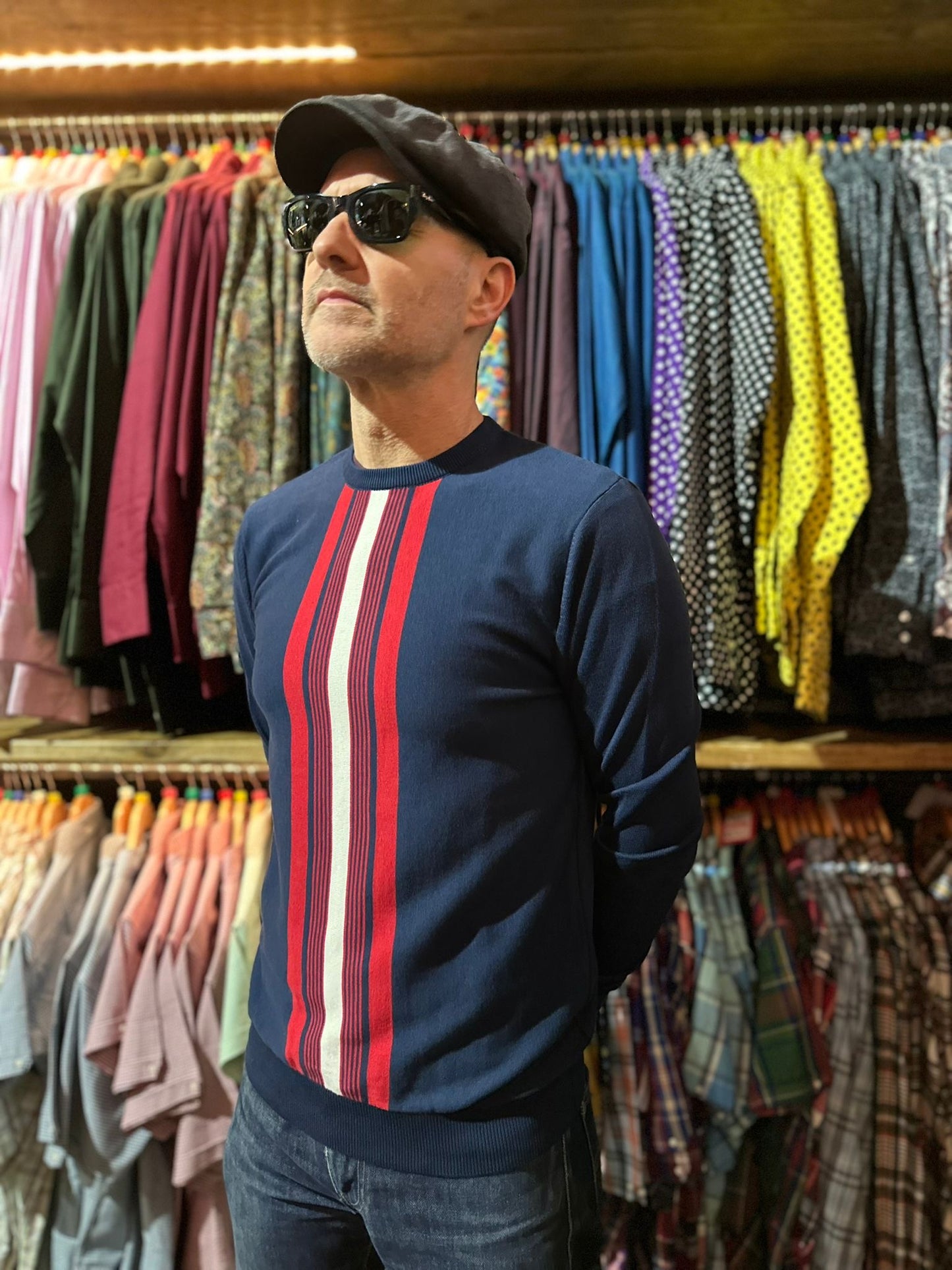 Kosmos Navy - Knitted Crew Neck