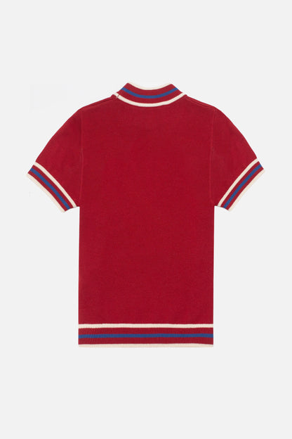 Dorval Cherry Knitted - Mock Turtle Neck