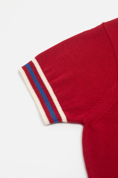 Dorval Cherry Knitted - Mock Turtle Neck