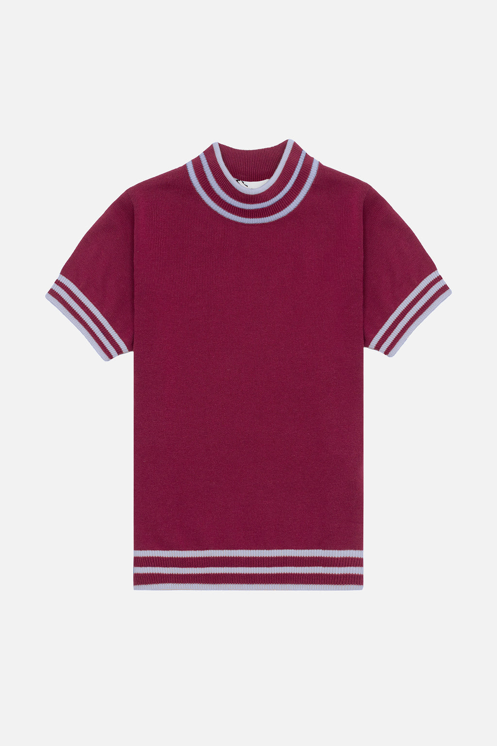 Dorval Claret Knitted - Mock Turtle Neck