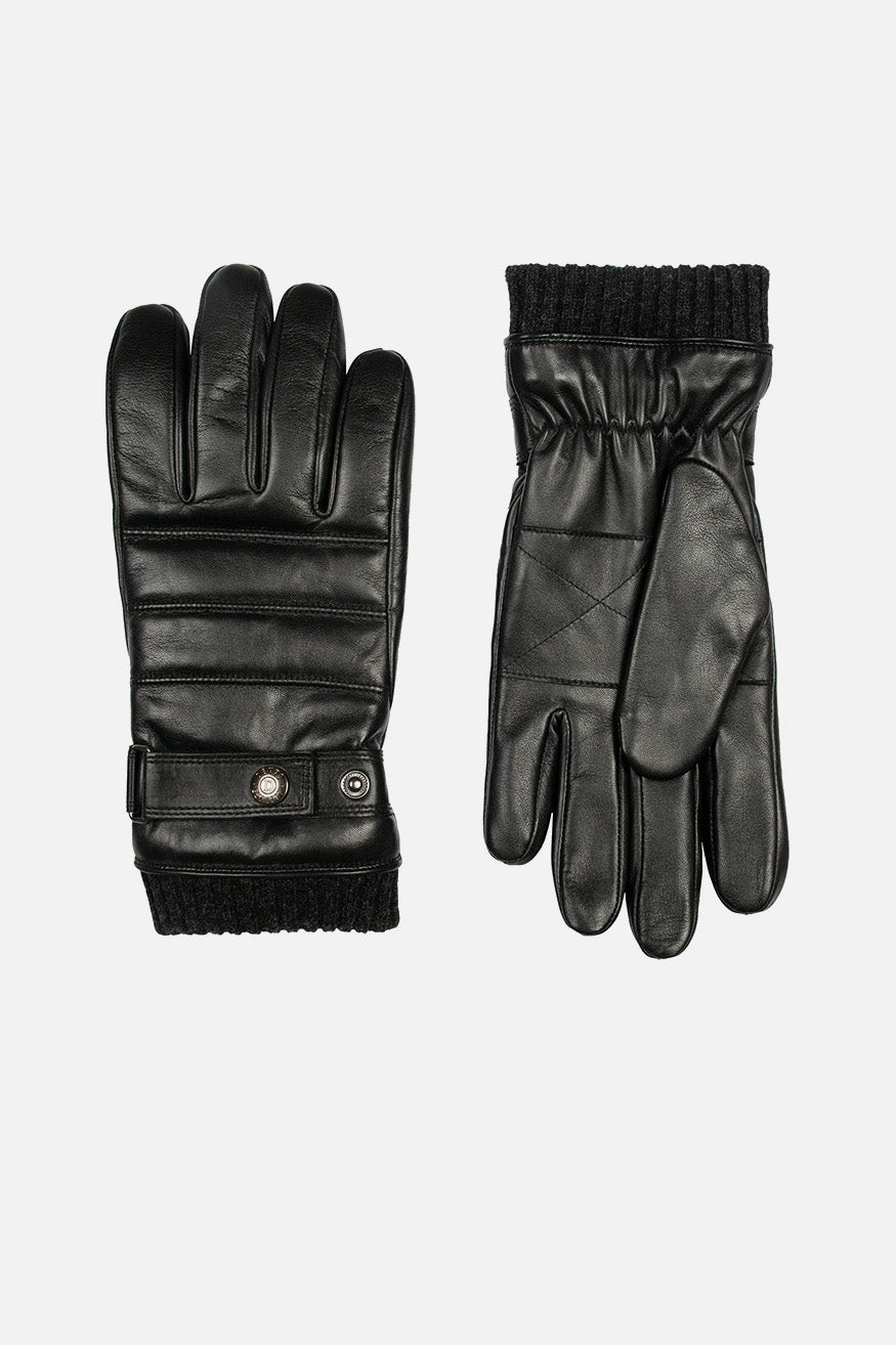 Leather Glove Black - Water resistant