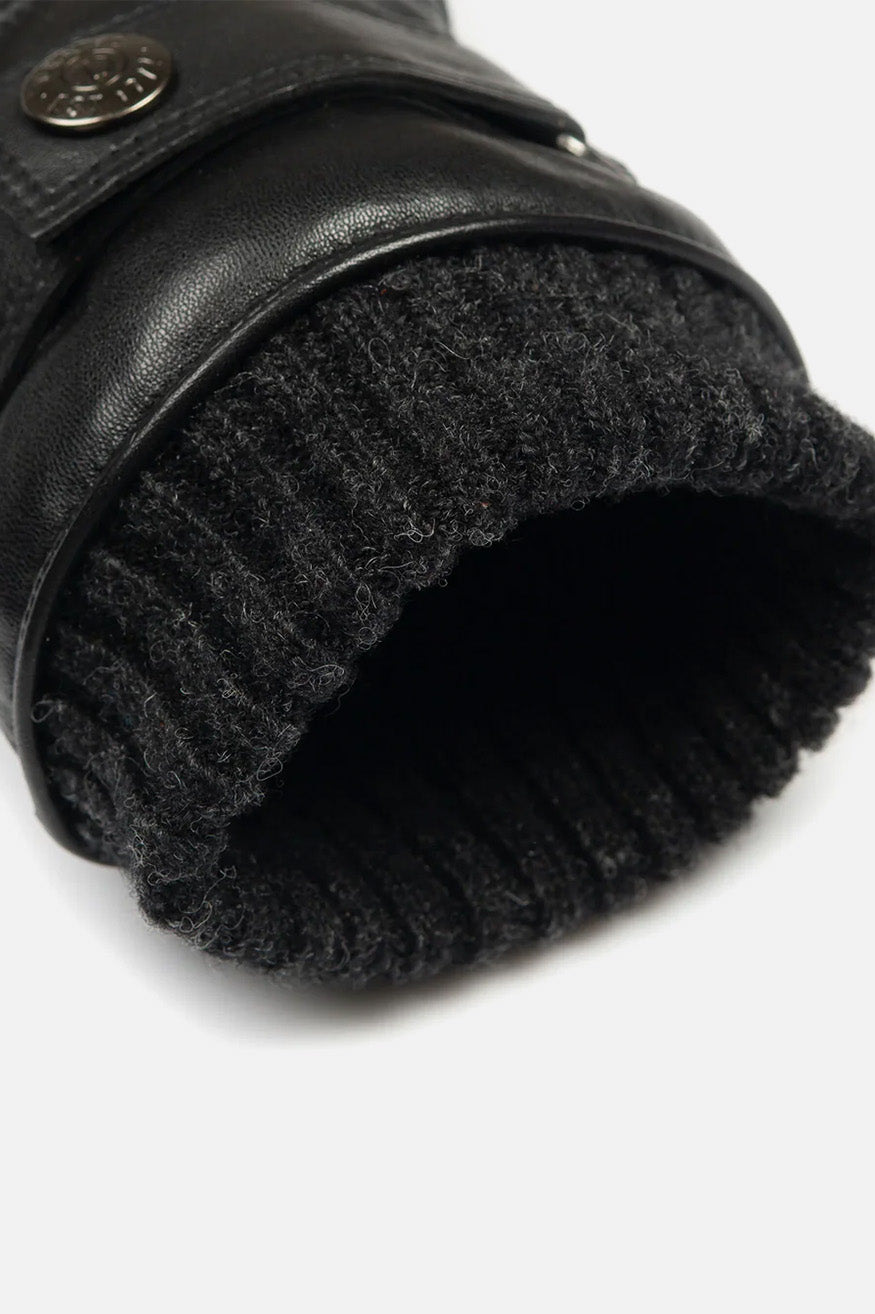Leather Glove Black - Water resistant