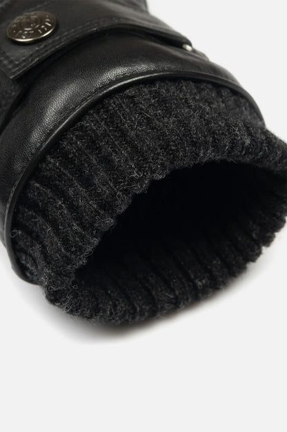 Leather Glove Black - Water resistant