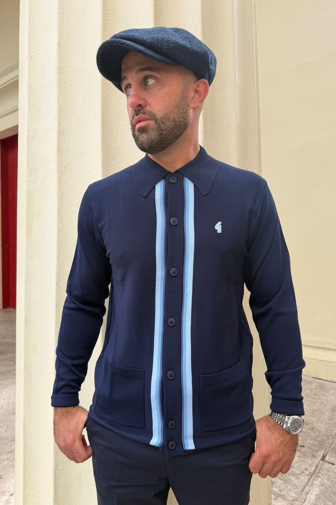 Bromley Navy - Knit