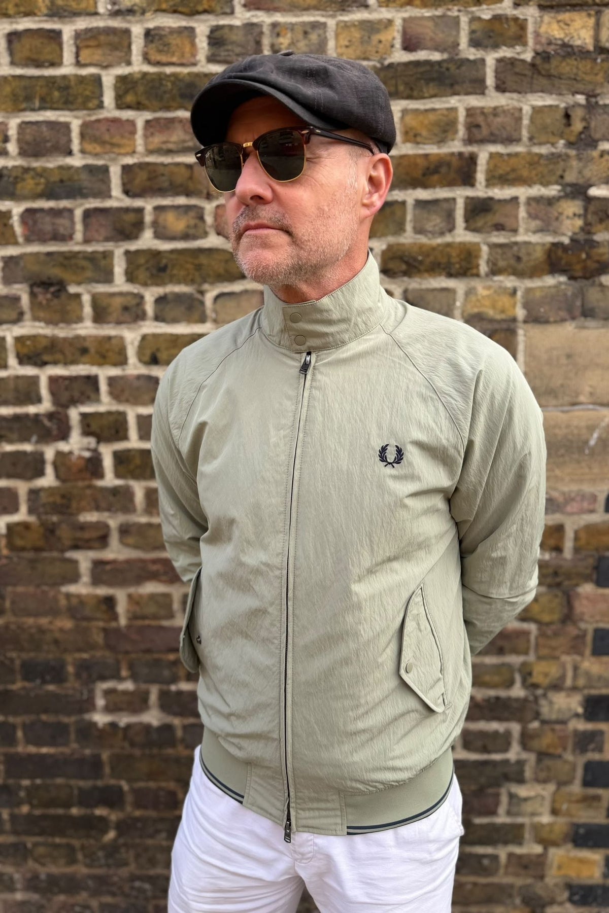 J3330 Crinkle Harrington Seagrass - Jacket