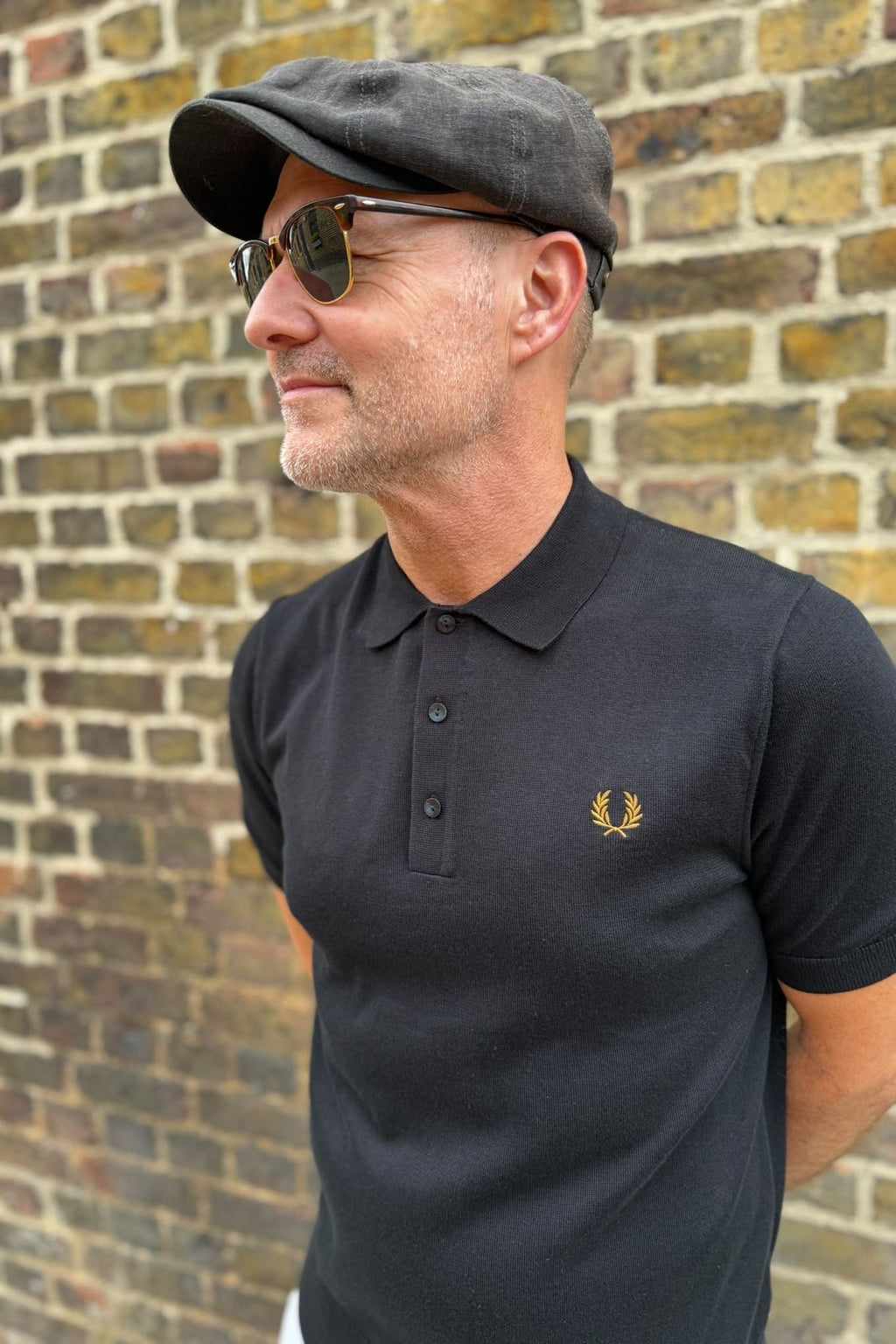 K9725 Black - Knitted Shirt