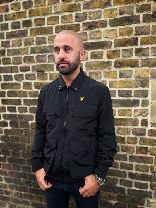 4 pockets zip through Black - Overshirt