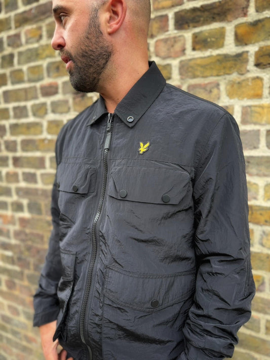 4 pockets zip through Black - Overshirt