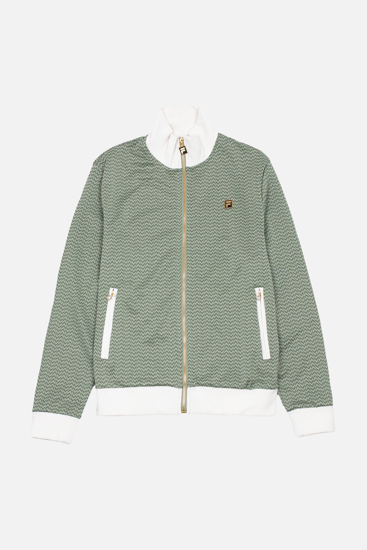 Gold Label Mathers Herringbone Sea Foam - Track Top