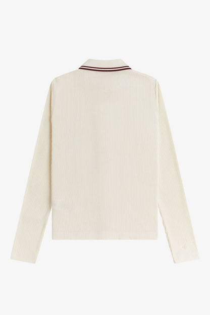 G2169 Button-Through Rib Ecru - Polo