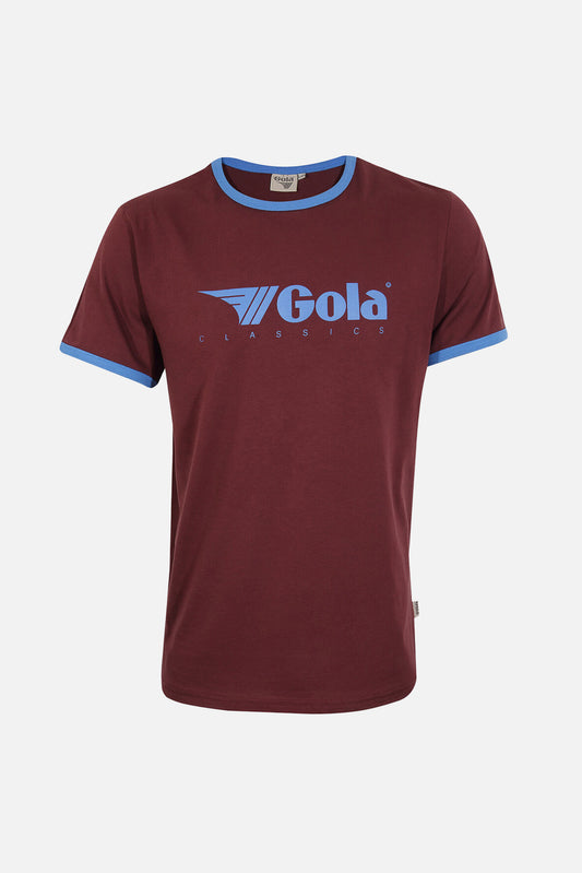 Ringer Maroon - T-Shirt