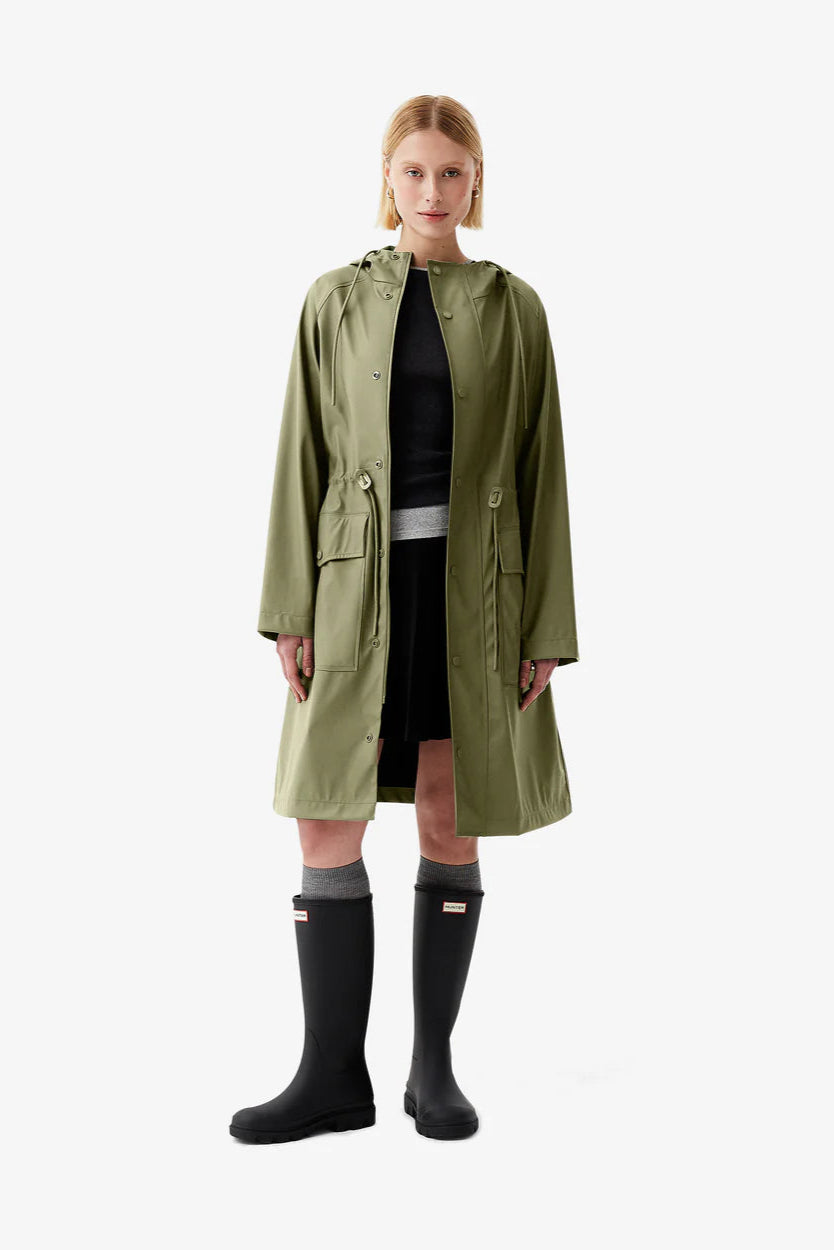 Janna PU Deep Lichen - Rain Parka