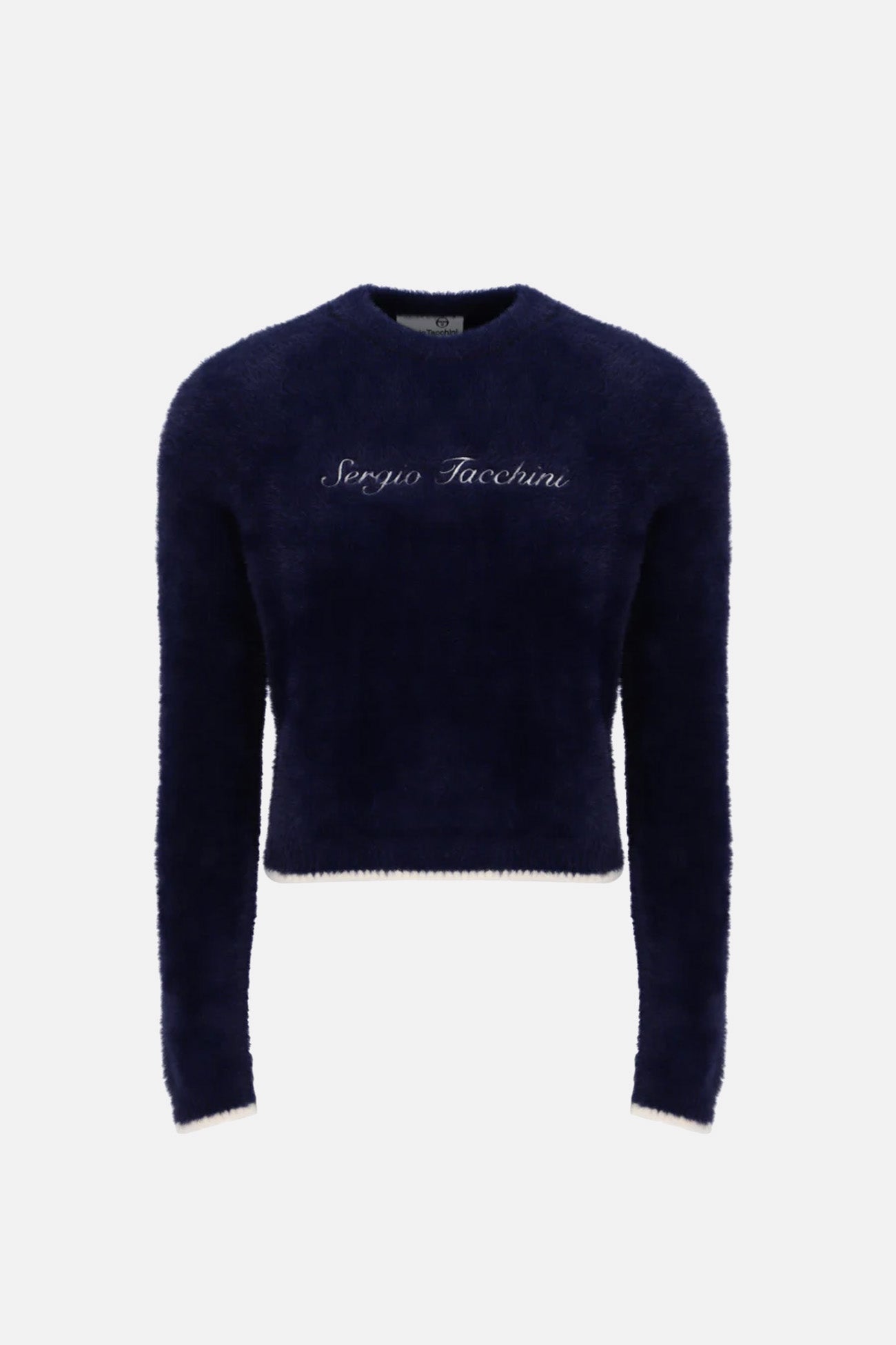 Helena Maritime Blue Brushed Crew Neck - Jumper