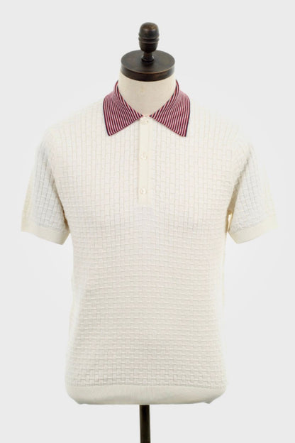 Wilson Off White - Knitted Polo