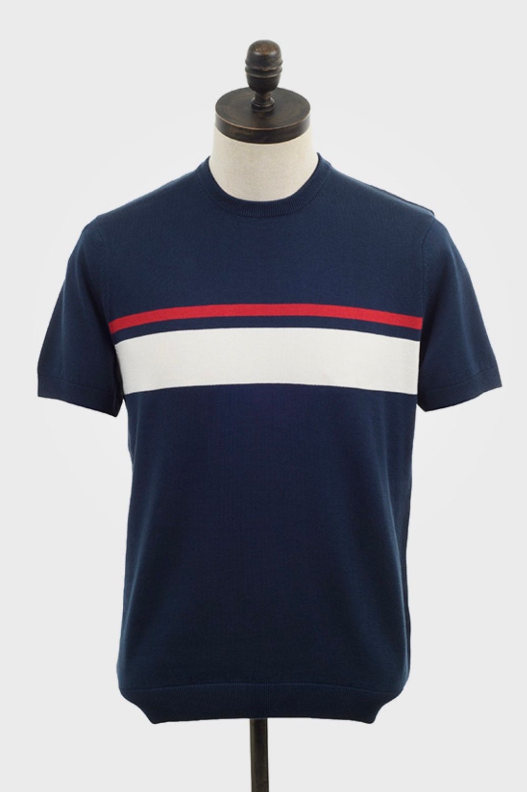Charlton Navy - Knitted Crew Neck