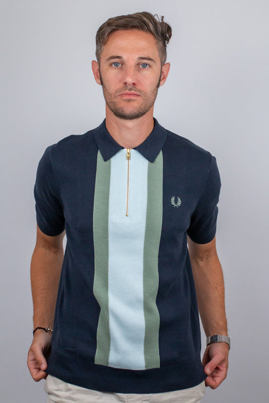 K1342 Textured Stripe Knit - Polo