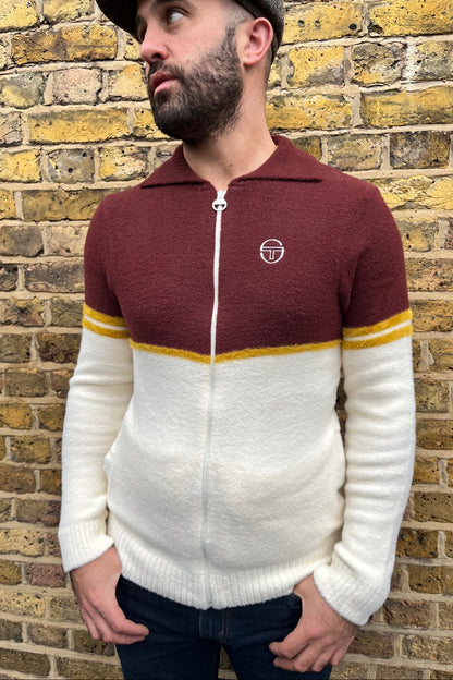 Orion Bitter Chocolate / Arrowwood / Gardenia Brushed Knit - Track Top