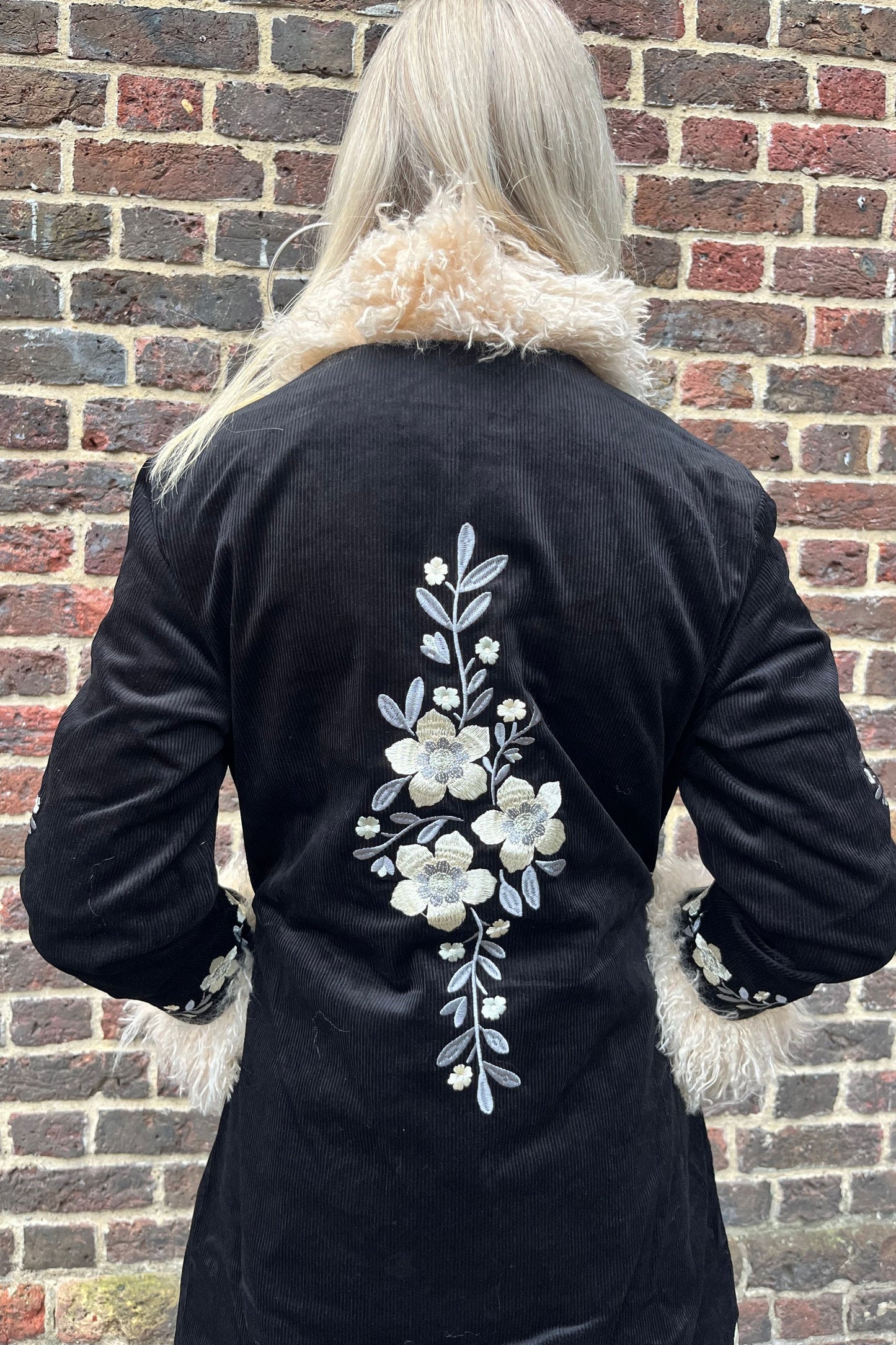 Penny Lane Fur Collar Midnight - Coat