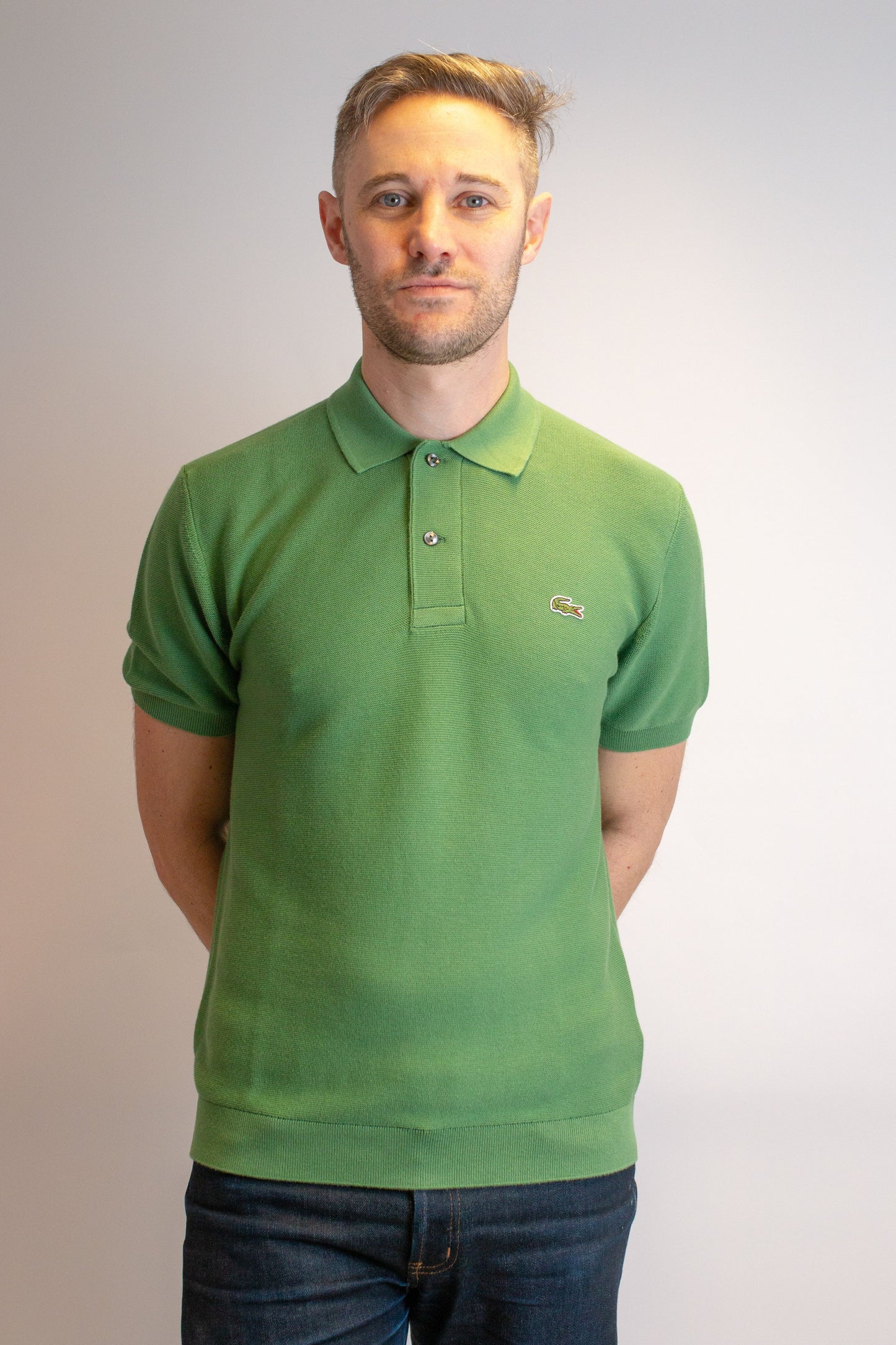 Classic Fit Knitted Lime Green - Polo