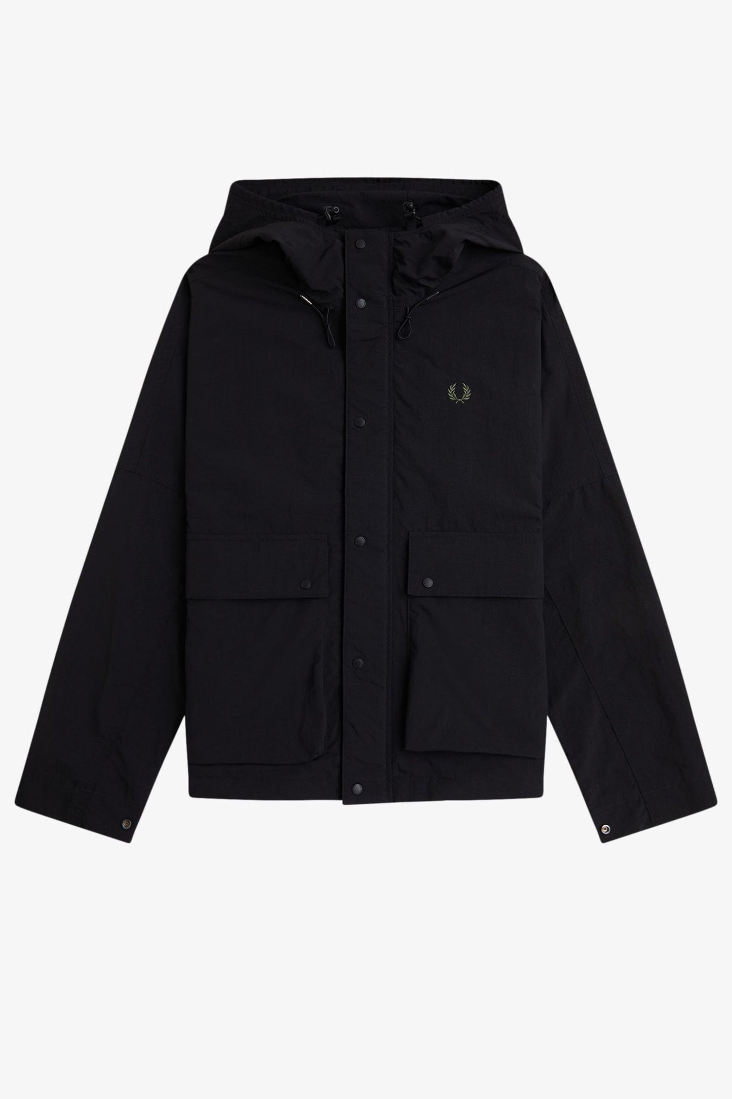 J2323 Cropped Ripstop Parka Black - Jacket