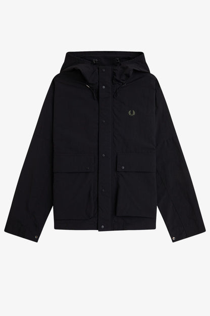 J2323 Cropped Ripstop Parka Black - Jacket