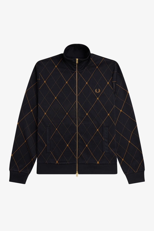 J2332 Black Argyle - Track Jacket