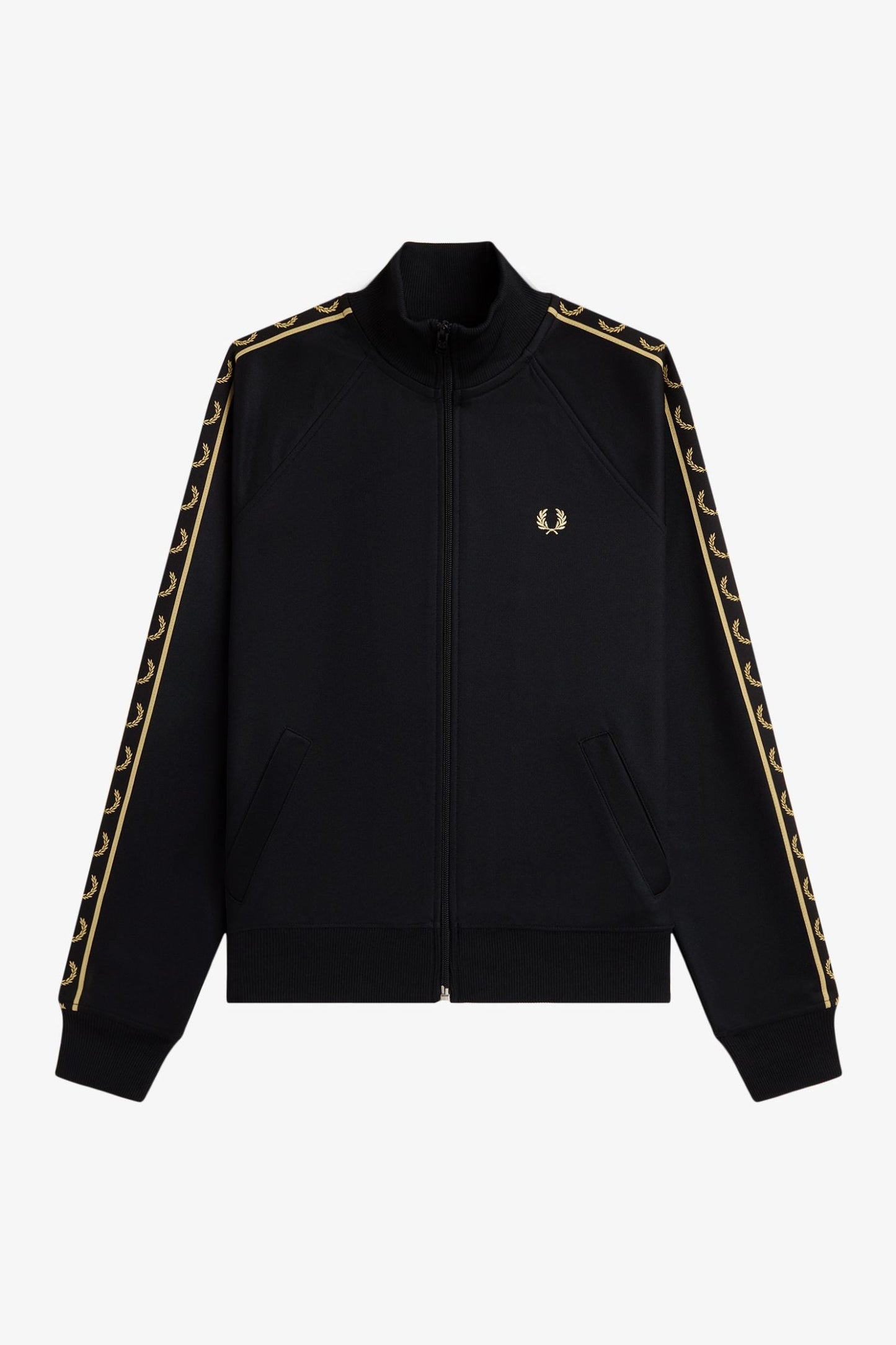 J4131 Taped Sleeve Black/Champagne  - Track Jacket