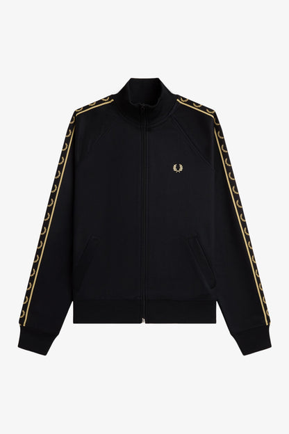 J4131 Taped Sleeve Black/Champagne  - Track Jacket