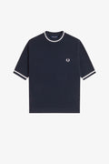 K2131 Textured Knitted Navy - Top