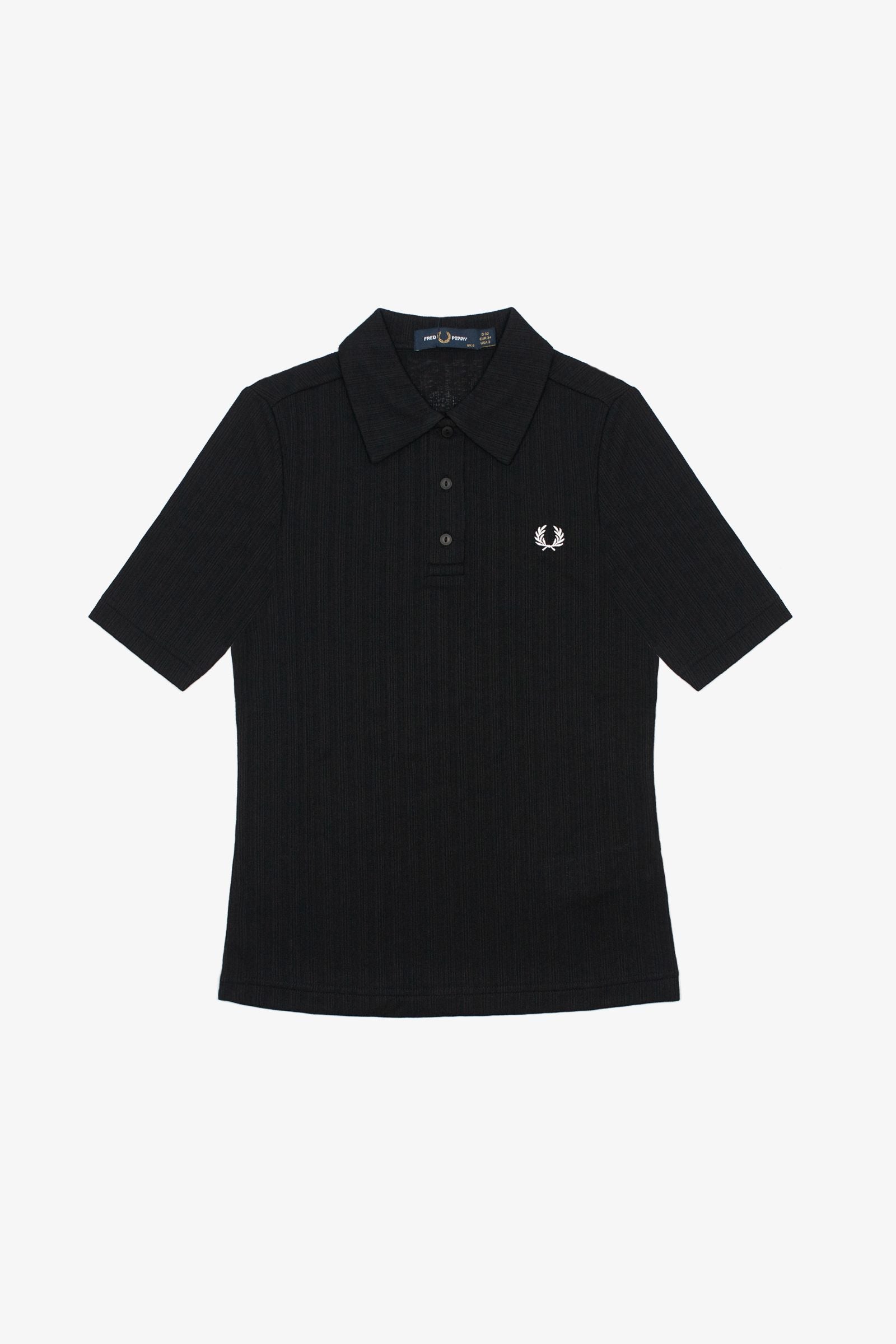 G2168 Sheer Rib Black - Polo